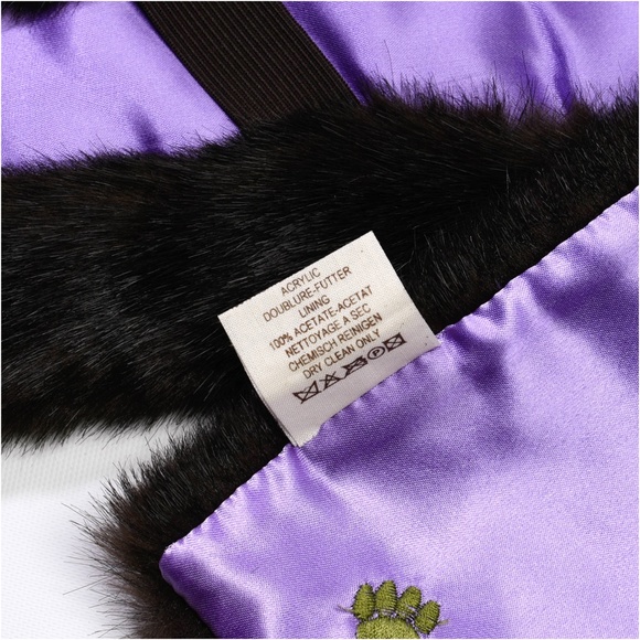 LA MAISON DE LA FAUSSE FOURRURE Faux Fur Pull-Through Scarf Made in France - Picture 5 of 8